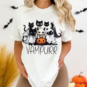 Black Cat Halloween Png, Ghost Cat Png, Halloween Png, Halloween Cat Shirt, Fall Png, Retro Halloween Png,Spooky Season Png,Funny Halloween
