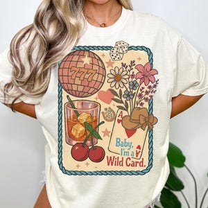 Western Wild Card PNG, Retro Coquette Cowgirl Sublimation Design, Trendy Country Collage PNG, Cherry Aesthetic Western Shirt PNG