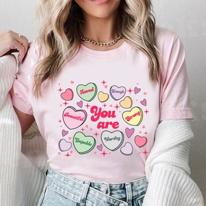 Cute Teacher Valentine Svg, Retro Heart Png, Women's Valentines Day Shirt Design, Love Valentine Svg, Positive Affirmations