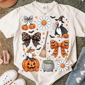 Goose Chicken Halloween Png, Girly Fall Spooky Mama Trick Or Treat Season Digital Download
