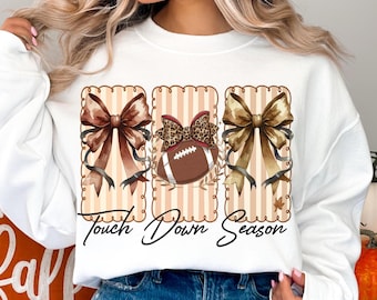 Touchdown Season PNG: Football Mama, Game Day Design (Digital Download)