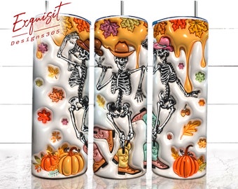 3D Inflated Fall Tumbler, Inflated Fall Tumbler, Fall Breeze and Autumn Leaves,Skeleton png,Fall Quotes,Png,Fall Design,Pumpkin spice png