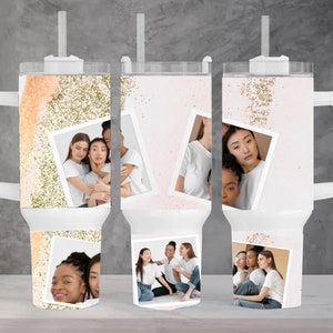 Photo Frame Tumbler Wrap: 40oz Quencher Sublimation Design (Digital Download)