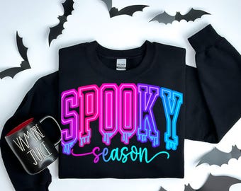 Neon Halloween Spooky Season Drip Png, Retro Halloween Spooky Coquette Png, Halloween png, Spooky png, Halloween Girly Neon png