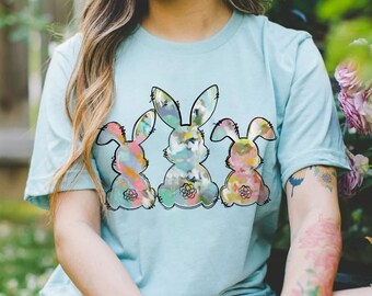 Watercolor Easter Bunny PNG: Gold Foil, Soft Colors (Digital Download)
