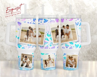 Custom Photo Family Tumbler Wrap, 40oz Quencher Tumbler, Personalized Tumbler Wrap, Valentine 40oz Tumbler, Png Download