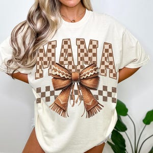 Checkered Howdy Mama PNG, Western Mama Png, Cowhide Mama png, Western Mom Png, Coquette Mama Png, Cowgirl Mama, Western Png, Mothers Day png