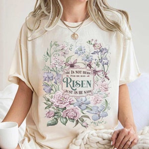 He is Risen PNG Sublimation Designs Downloads Christian Easter PNG Files for Sublimation Vintage Jesus Shirt Designs for DTF Transfers