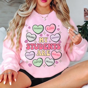 My Students Are Valentine SVG, Heart Candy Png, Positive Affirmations Candy Hearts, Teacher Valentines Day Svg Png, Gift For Teachers