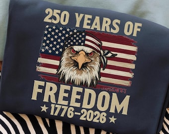 USA 250 Anniversary Eagle PNG, 1776-2026 Patriotic Emblem, America 250th Celebration Sublimation Design
