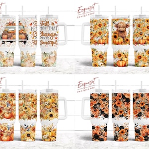Bundle 40oz Fall Vibes, 40oz Fall Vibes Wrap, Tis The Season, Pumpkin Tumbler, Autumn Vibes, Fall Tumbler, Full Tumbler Wrap, Spooky Design