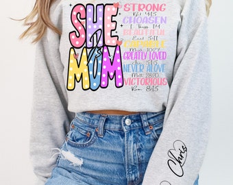 She is Mom PNG, Retro Mother PNG, Blessed Mom Png, Mom Shirt, Mom Life Png, Mother's Day Png, Mom Png, Gift for Mom, Retro Mama Quotes, Svg