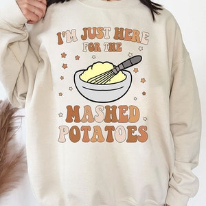 Funny Mashed Potatoes Thanksgiving PNG - Halloween SVG (Digital Download)