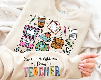 Can’t Talk Right Now Doing Teacher Stuff png,Teacher stuff png,funny Teacher png, Teacher doodles png,retro Teacher png, Teacher gift