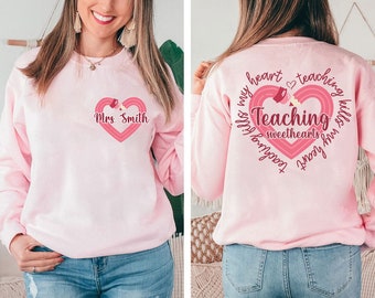 Teaching Sweethearts SVG, Valentines Day PNG, Teacher Valentine Svg, Valentine Day sShirt Svg, Teacher Svg, Png Sublimation, Cut files