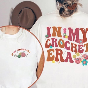 In My crochet Era Png, rochet Lover Png, Crafter Mom Shirt for Women, Funny Crochet Png, Concert Shirt Png, Gift for Knitting Lover