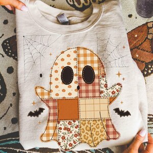 Fantasma de Halloween PNG, Fantasma floral de otoño con calabaza PNG, Halloween de otoño PNG, Descarga digital de la temporada