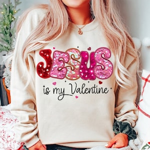 Jesus is My Valentine PNG: Christian Valentine Doodle (Digital Download)