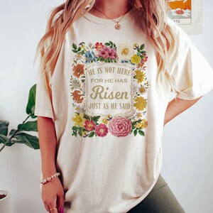 He is Risen PNG Sublimation Designs Downloads Christian Easter PNG Files for Sublimation Vintage Jesus Shirt Designs