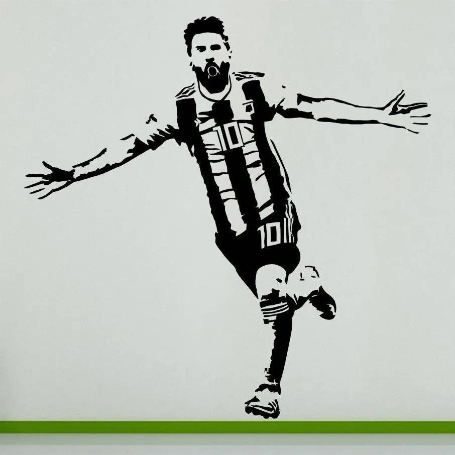 Actief Vergelijkbaar Onbemand Messi wall sticker - Etsy Nederland