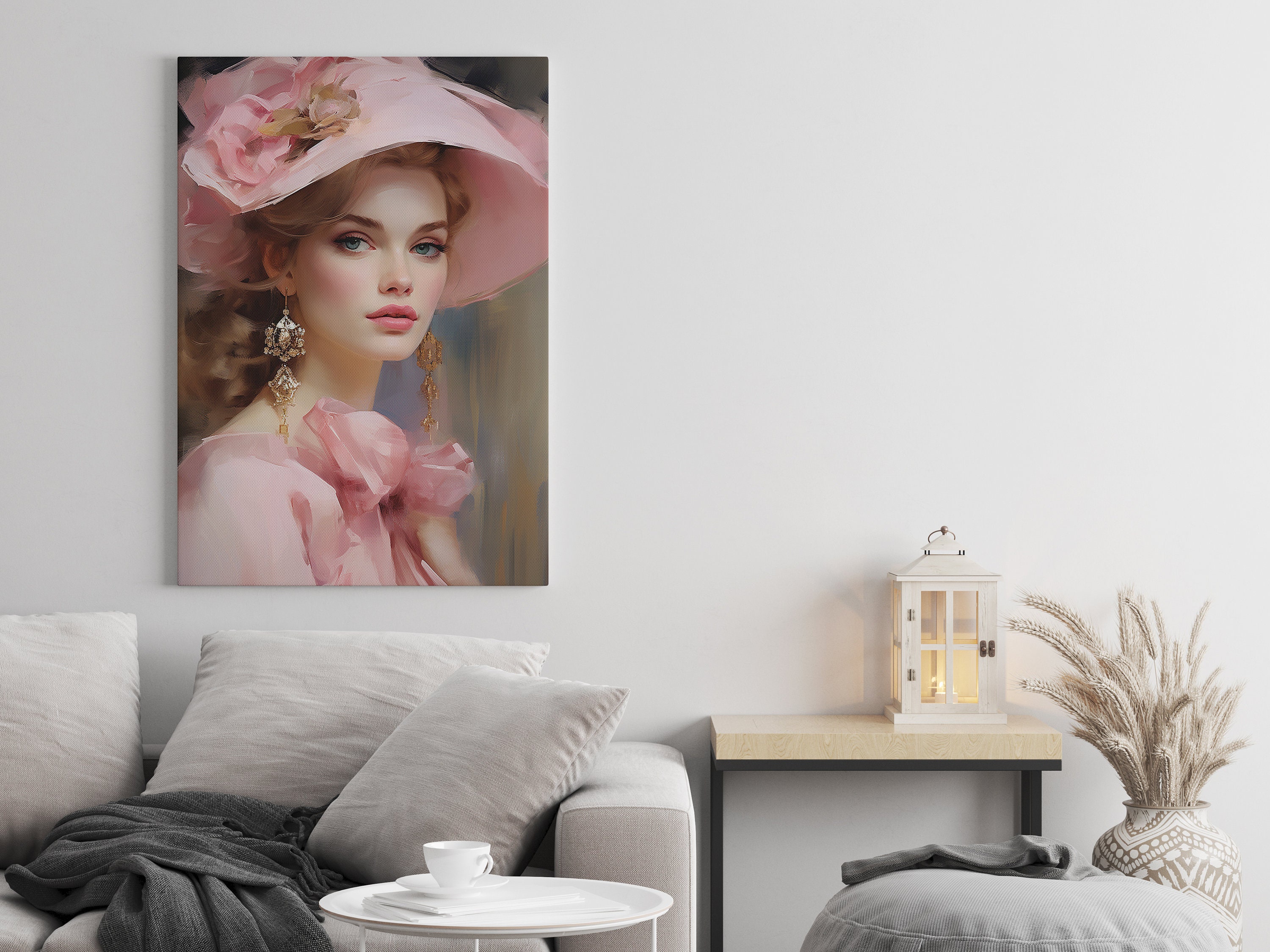 Vintage Woman in Large Hat | Instant Digital Download |printable ...