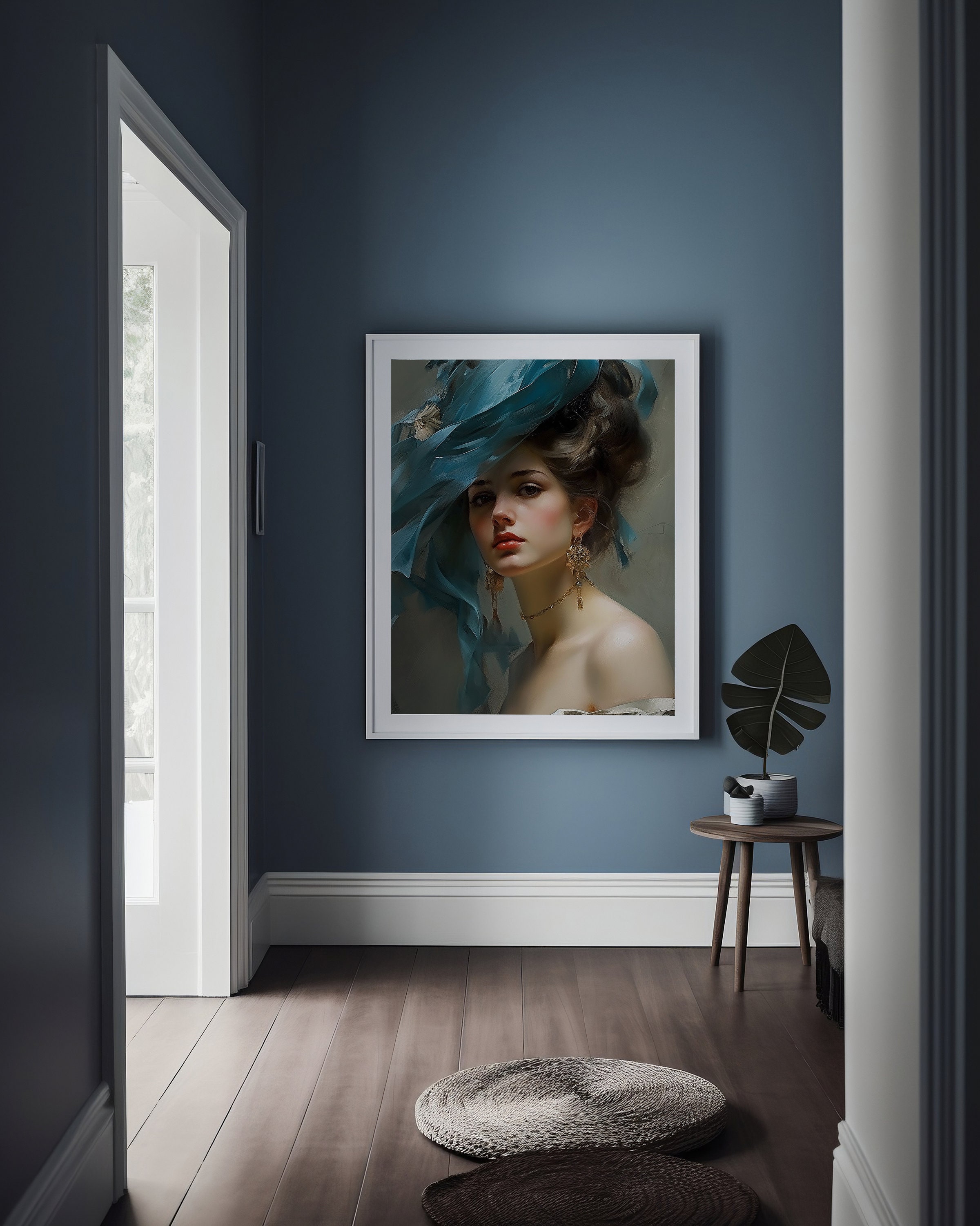 Vintage Woman in Large Hat Instant Digital Download printable Victorian ...