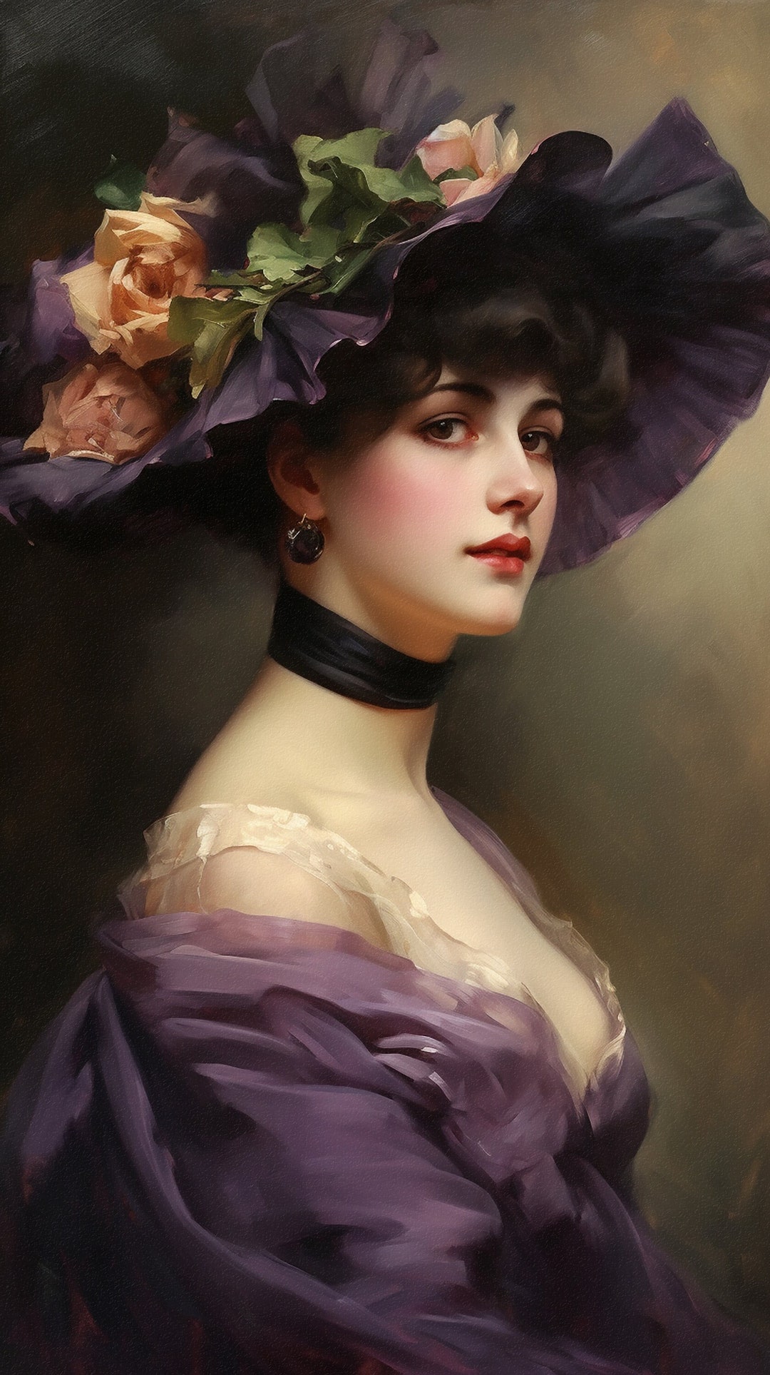 Vintage Woman in Large Hat | Instant Digital Download |printable ...