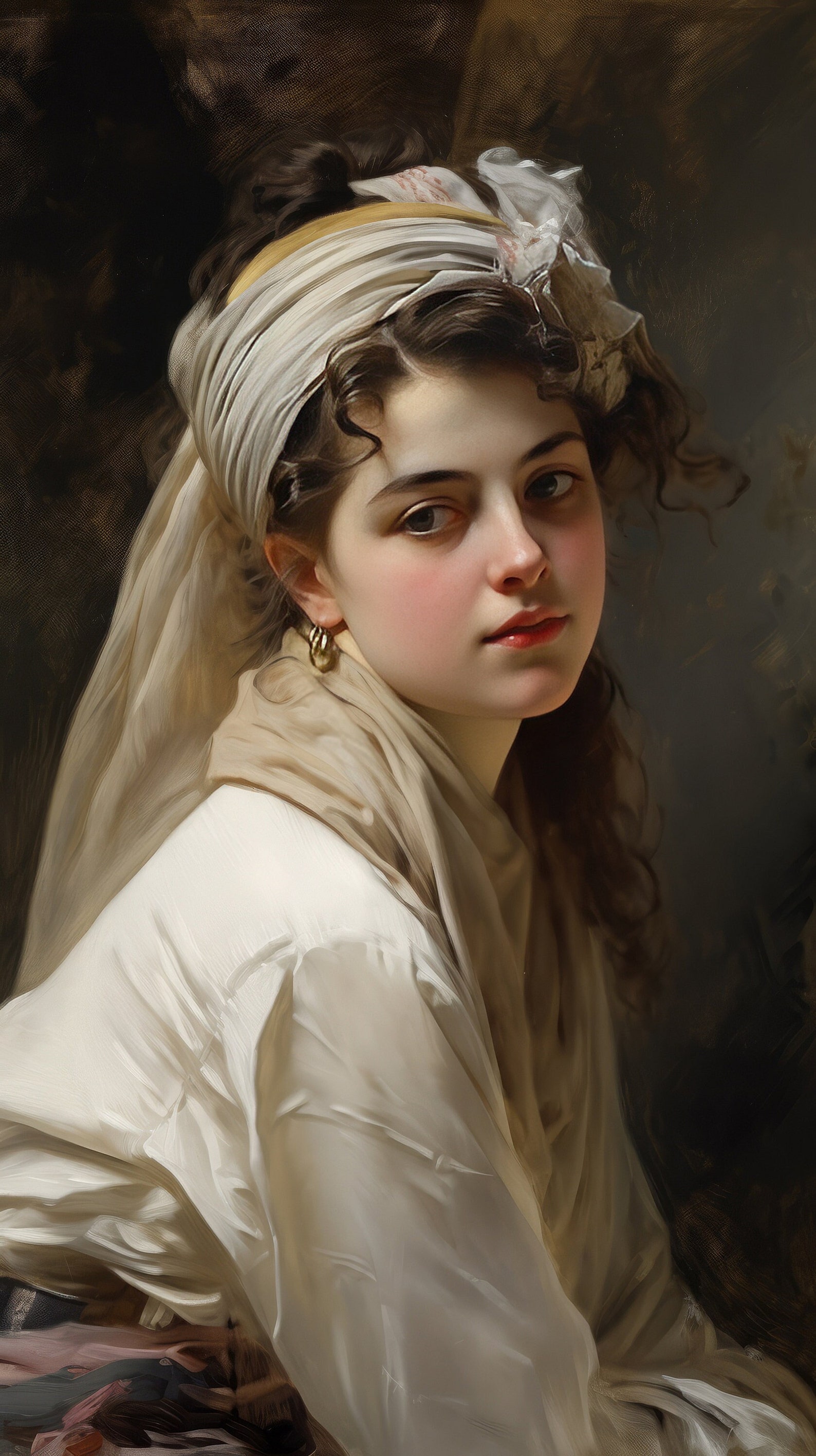 Digital Art: Stunning 19th Century Style Portrait of a Beautiful Girl ...