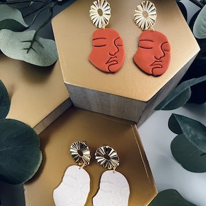 le visage | polymer clay earrings