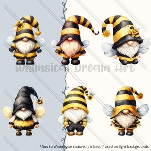 31 Bee Gnomes PNG Bundle Collection, Bumble Bee Gnomes Sublimation ...
