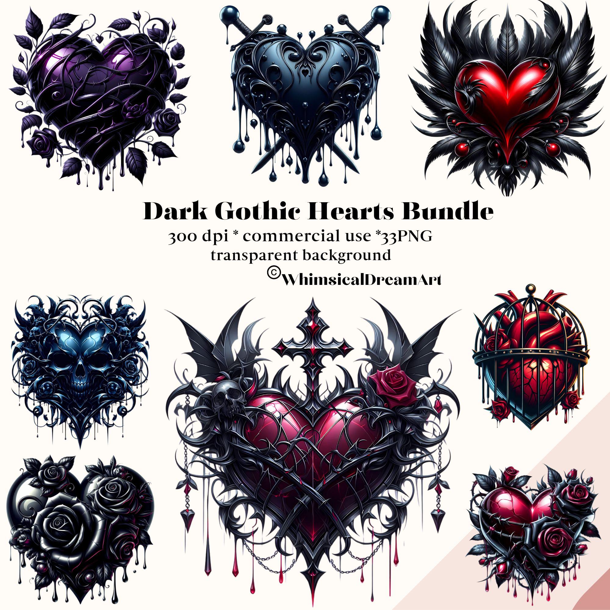 希少耽美系Goth、Black l CD 詰め合わせ 33 Gothic Heart Clipart, Dark Romance, Gothic Clip Art, Dark Heart