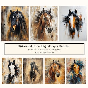 33 pages à imprimer pour le journal de la camelote cheval, pages imprimables du journal de la camelote, kit de journal de la camelote chevaux de la forêt, téléchargement immédiat, éphémères