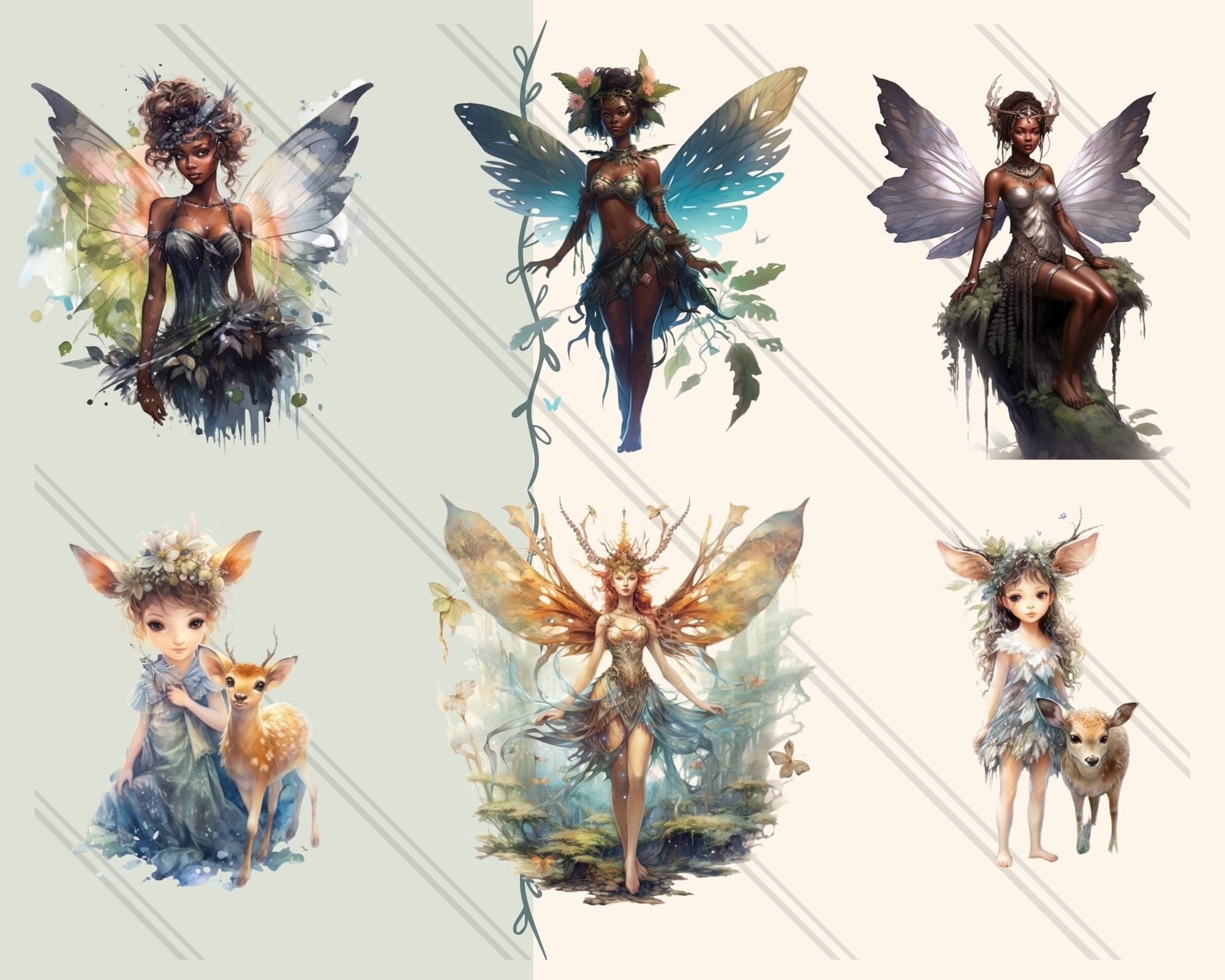 24 PNG Watercolor Forest Fairy Clipart | Beautiful Fairies Clipart ...