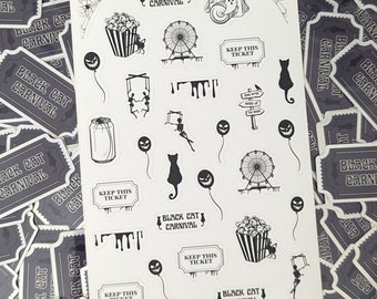 Escape the Readathon Carnival Sticker Sheet