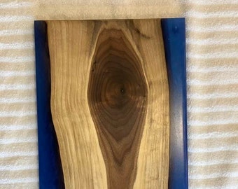 Black Walnut and Resin Charcuterie Board