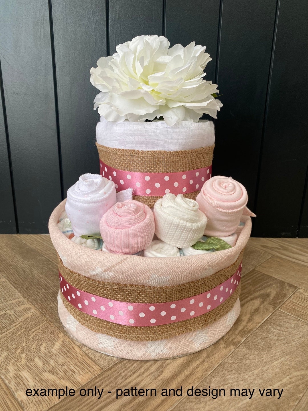 Nappy Cake Pink, Baby Girl Gift - Etsy UK