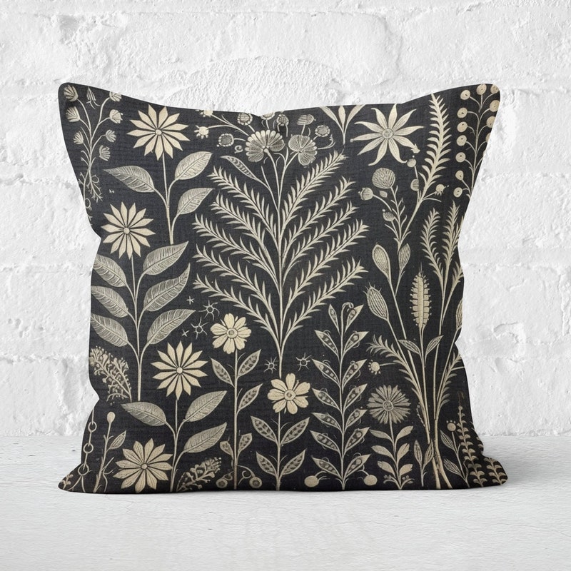 Charcoal Gray Pillow Etsy 