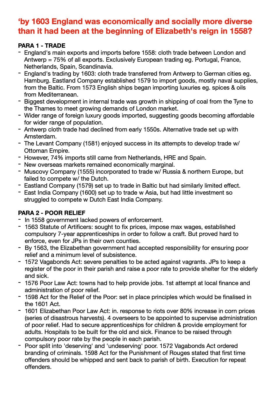 A Level AQA Tudor History Revision Notes Bundle - 72 Pages - Includes ...