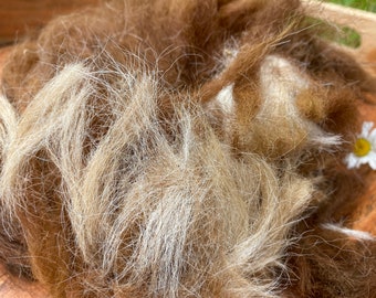 Ruwe alpaca vogelnestvezel