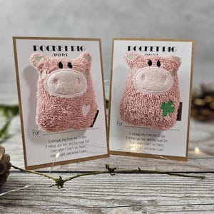 Glücksbringer | Schwein | Abschied | Vatertag | Geschenk | Geburtstag | Liebe | Prüfung | Abitur | Schulanfang | Mutmacher | für die Tasche