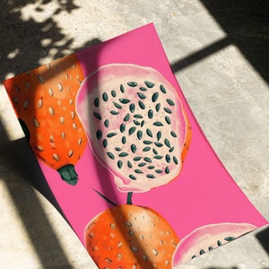 Strawberry Dragon Fruit Summer Seamless Pattern, DIGITAL Download ...