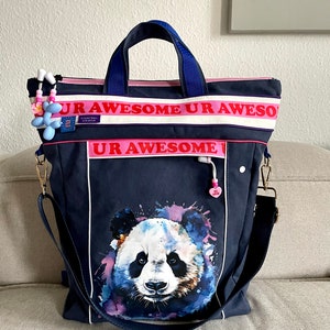 Rucksack, Elsbag mit Panda Bild 8