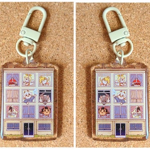 Double Sided 2&quot; | All Saints Street | Acrylic Keychain