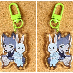Double Sided 2&quot; | Beastars Legoshi & Haru | Acrylic Keychain