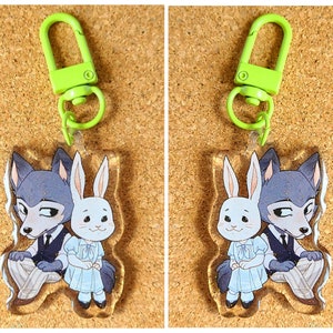 Double Sided 2" | Beastars Legoshi & Haru | Acrylic Keychain