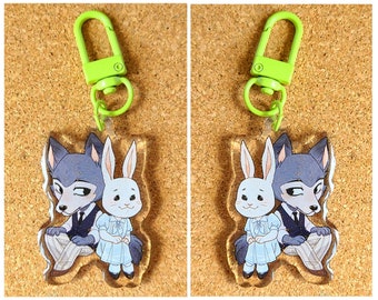 Double Sided 2" | Beastars Legoshi & Haru | Acrylic Keychain