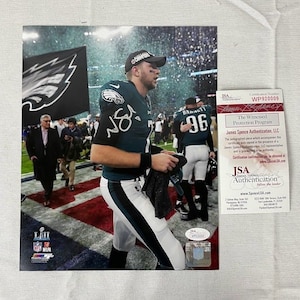 Nate Sudfeld signed autographed Philadelphia Eagles 8x10 SBLII Photo JSA