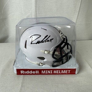 Drew Allar podpisał i podpisał Penn State Nittany Lions Riddell Mini Helmet JSA