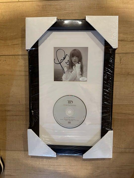 Taylor Swift Signed Autographed TTPD CD Insert Framed JSA - Etsy