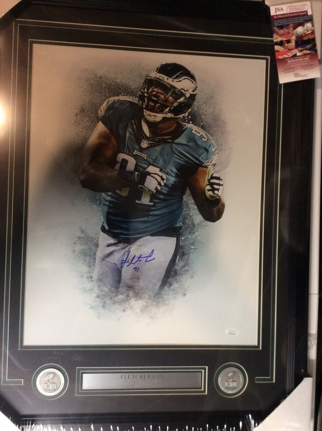 Fletcher Cox Autograph Signed Philadelphia Eagles 16x20 Photo Etsy